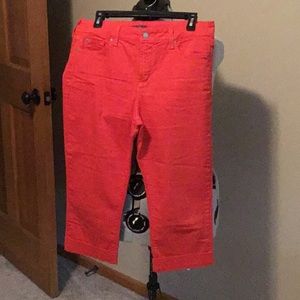 NYDJ Crop Jeans with Sparkle Cuff